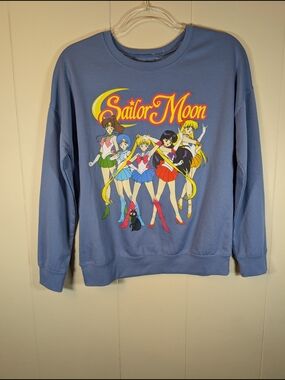 Sailor Moon Graphic Sweatshirt - Periwinkle Blue